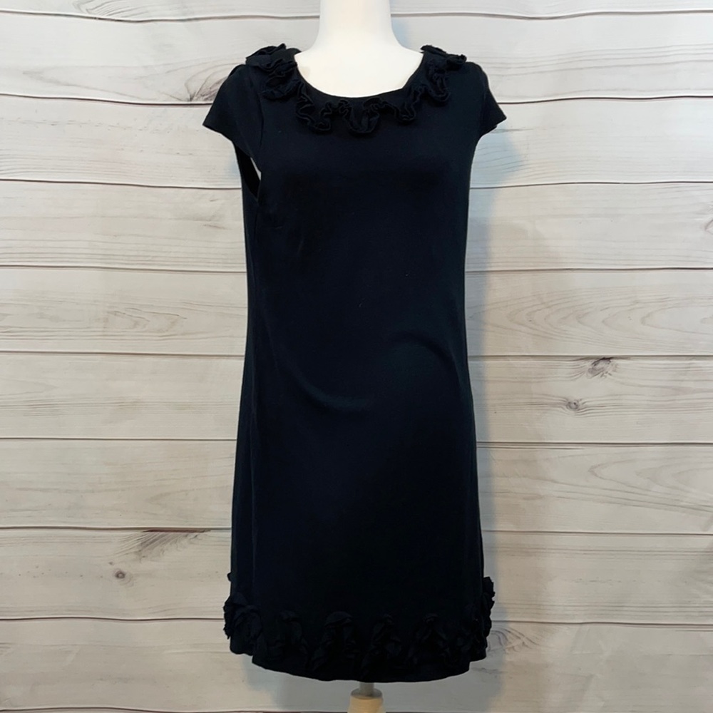 ADORE Black Dress with Ruching